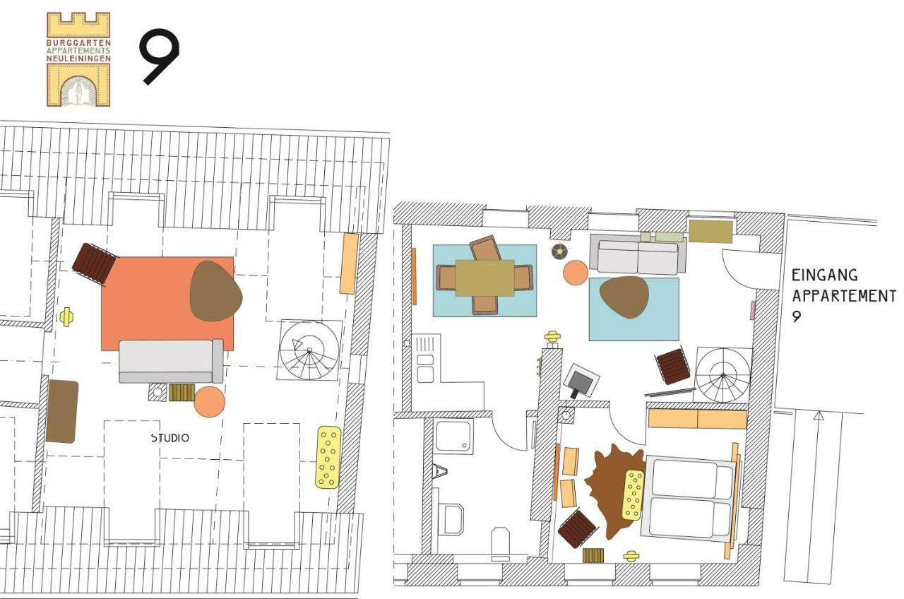 Burggarten Appartements Neuleiningen Esterno foto